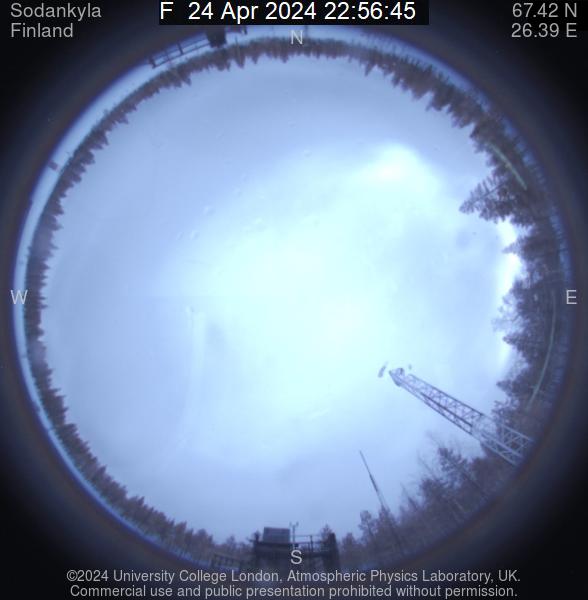 Northern Lights sky camera Sodankylä, Finland