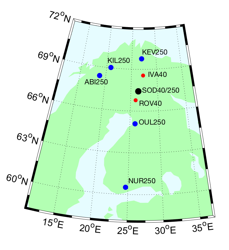 Finnish pulsation magnetometer chain