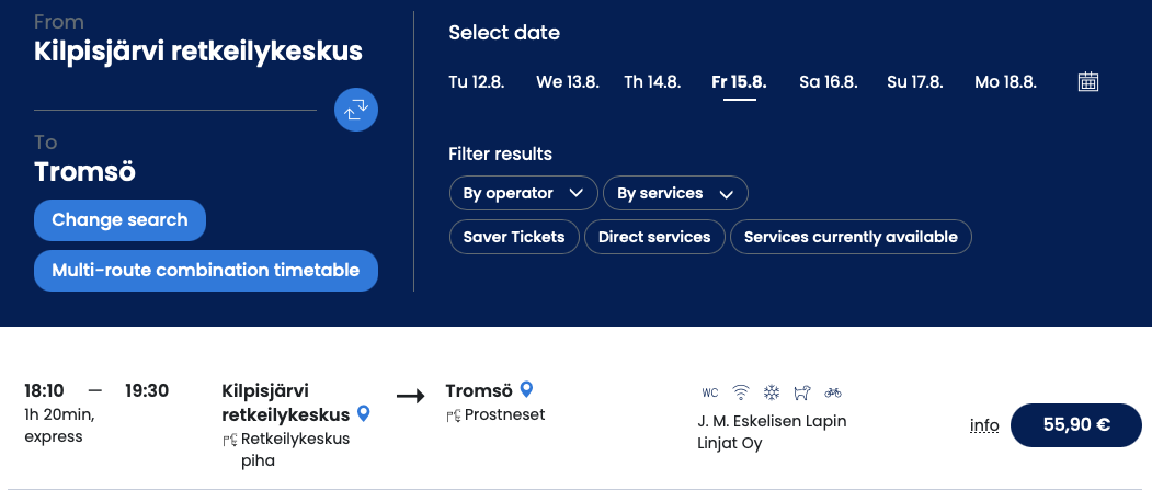 Friday Kilpisjärvi-Tromsø